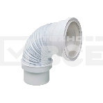 Труба для унитаза гофрированная армированная L 200-350 мм D110 мм, фото4