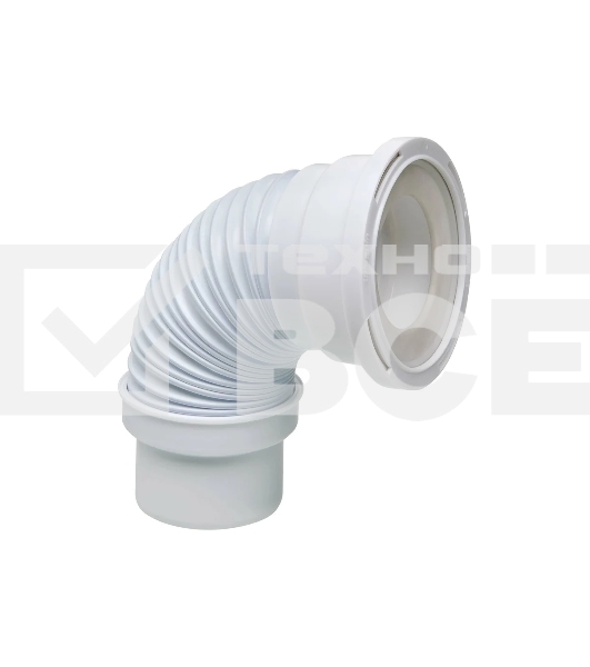 Труба для унитаза гофрированная армированная L 200-350 мм D110 мм