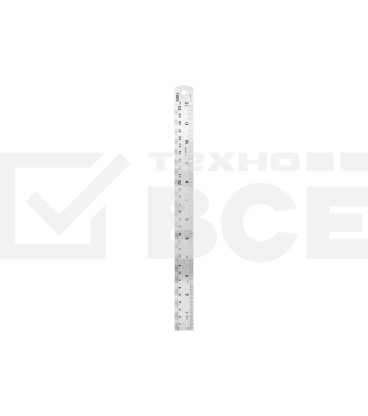 Линейка стальная Deli DL8030Y 300мм Нержавеющая сталь