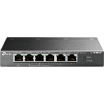 Настольный коммутатор TP-Link TL-SG1006PP с 6 гигабитными портами (3 порта PoE+, 1 порт PoE++), 802.3af/at/bt 3-го типа, бюджет PoE — 64 Вт, стальной настольный корпус, фото 1