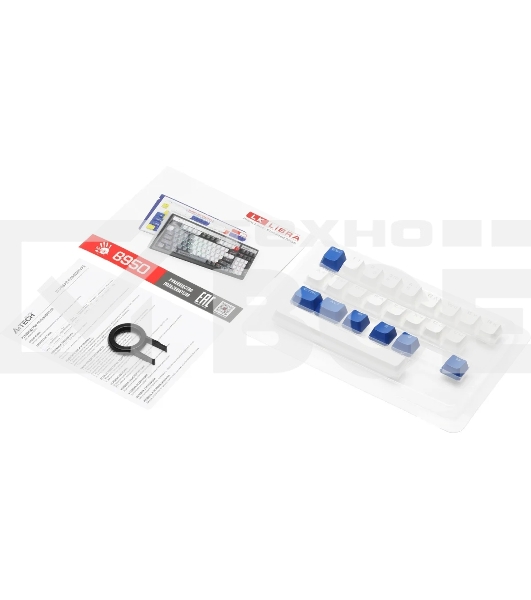 Клавиатура A4Tech Bloody B950 проводная USB синий/белый
