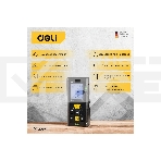Лазерный дальномер Deli DL4168 (Диапазон измерения 0,05~40м, точность измерения: ±3мм), фото9