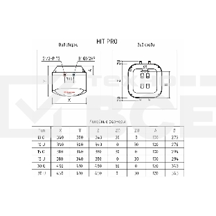Водонагреватель Thermex H 10-O (pro)