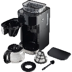 Кофеварка капельная Hyundai HYD-1216 черный/серебристый, исп. кофе - зерновой/молотый, 1.5 л, 1050 Вт., фото3