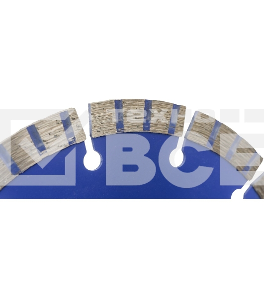 Диск отрезной алмазный турбо-сегментный, 150 x 2,3-2,4 x 10 x 22.2 мм