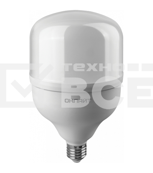 Лампа светодиодная ОНЛАЙТ 82904 OLL-T125-50-230-840-E27Е40 высокомощная 50 Вт 4000К нейтр. бел. E27/E40 3500 лм 176-264В