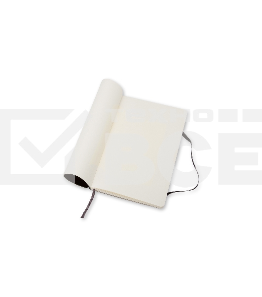 Блокнот Moleskine Classic Soft Large, 192 страниц, черный, нелинованный
