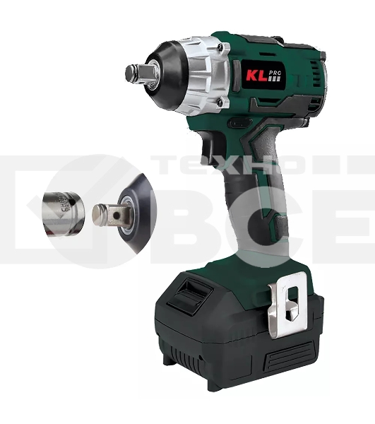 Профессиональный гайковерт ударный бесщеточный аккумуляторный KLPRO KLSS18B-50 (18 В/5 А·ч)