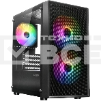 Компьютерный корпус XASTRA A305M 3FRGb Black mATX/Mesh/ tempered glass / 2x140мм + 1x120мм FRGb fans/ A305M-2FC14F-1FC12F, фото 1