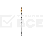 Сверло спиральное по металлу Denzel 12 x 205 мм, Р6М5, Golden Tip, удлиненное, фото 1