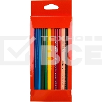 Карандаши цветные Deli EC00300 ColoRun, трехгранный профиль, тополь, 12 цветов, коробка с европодвесом, фото4