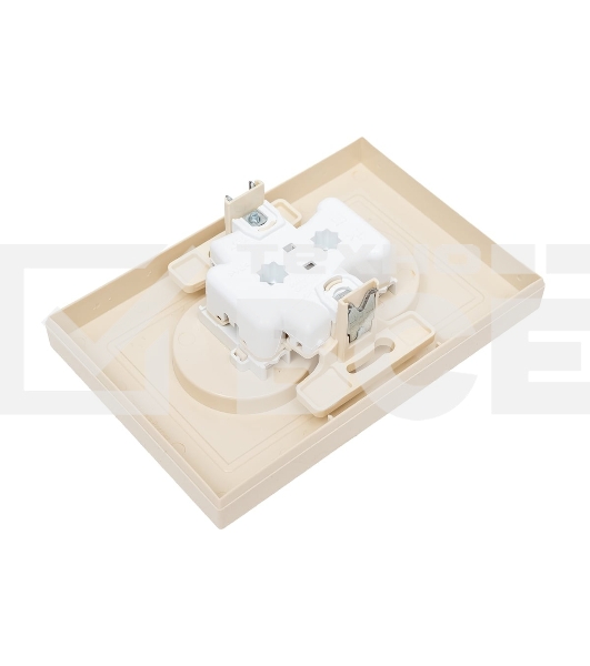 Розетка 2-м СП AtlasDesign 16А IP20 без заземл. защ. шторки в сборе беж. SE ATN000222