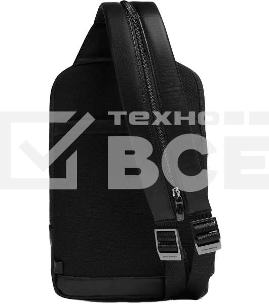 Рюкзак слинг мужской Piquadro Philip CA6790W136/N черный кожа