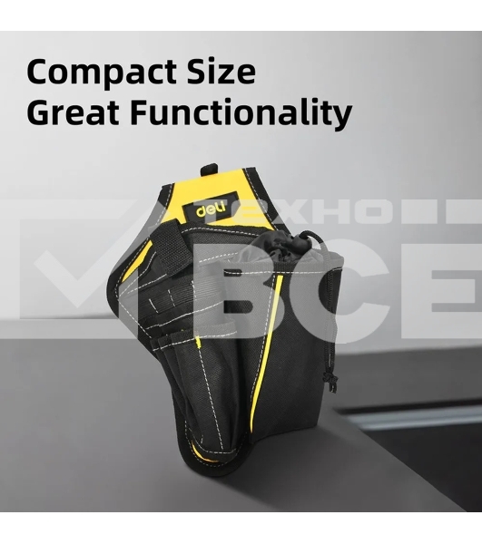 Поясная сумка-кобура монтажника Deli DLP07