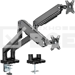 Кронштейн для мониторов Ultramounts UM731 черный 17'-35' макс.16кг крепление к столешнице поворот и наклон, фото5