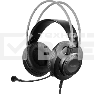Гарнитура проводная с микрофоном A4Tech Fstyler FH200U серый 2м накладные USB оголовье (FH200U GREY)