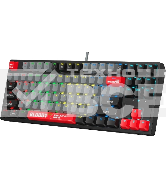 Клавиатура проводная A4Tech Bloody S87 Energy USB черный/красный