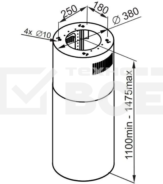 Вытяжка островная Maunfeld Lee Isla 39 белый, 38 см, 1000 куб. м/ч, 52 дБ