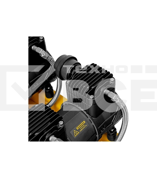 Компрессор безмасл. малошумн. DLP-4500/150, 4,5 кВт, 3х1,5 кВт,150 л, 2850 об/мин,750 л/мин Denzel