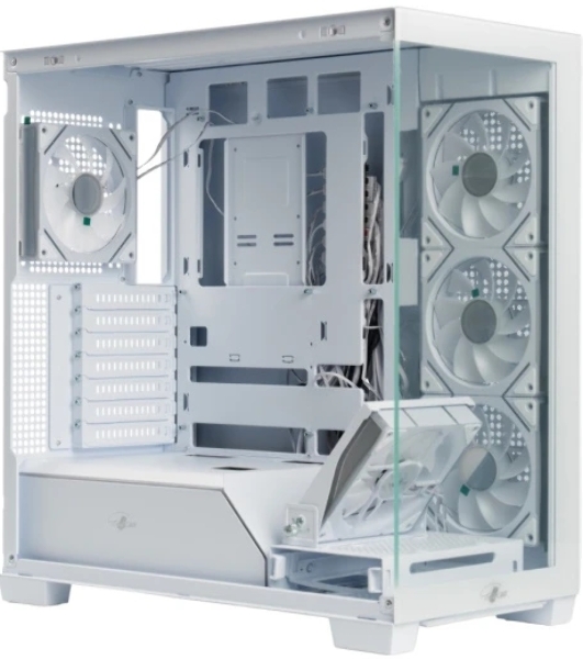 Корпус eATX Eurocase M9 Max-Fish tank M9 MAX 2ARGB 3_0_2 WHITE белый