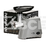 Мясорубка электрическая Hyundai HY-MG4391 серый, 1900 Вт, 2.4 кг/мин, реверс, защита от перегрузки, насадки - 4, фото2