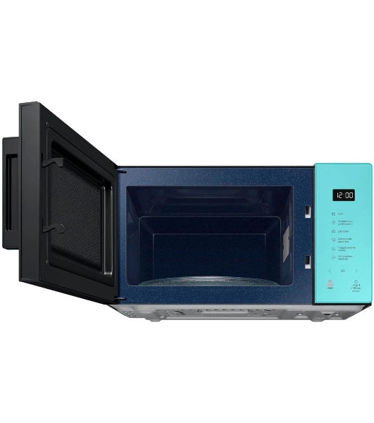 Микроволновая печь Samsung MS23T5018AN/BW голубой, 23 л, 800 Вт, переключатели - сенсор