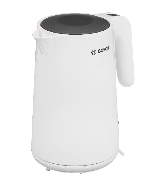 Электрочайник Bosch TWK2M161 белый, 1.7 л, 2400 Вт, скрытый нагревательный элемент