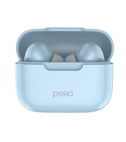 Беспроводные наушники PERO TWS06 COMFORT Light blue