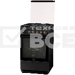 Плита Комбинированная Flama L RK 23-126 At антрацит (стеклянная крышка) реш.сталь, фото 1