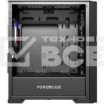 Компьютерный корпус Powercase ByteFlow Micro Black, Tempered Glass, 4х 120mm ARGB fans, ARGB HUB, чёрный, mATX  (CAMBFB-A4), фото6