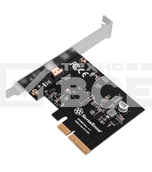 Контроллер Silverstone G56ECU060000010 SuperSpeed USB 20Gbps / USB-C 3.2 Gen 2x2 PCIe expansion card