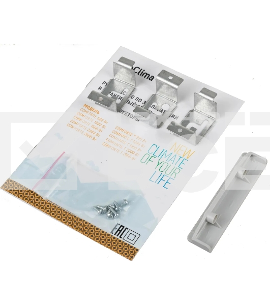 Конвектор Neoclima Comforte T2.5 ЭВНА-2,5/230С2белый, 2500 Вт, 25 м2, термостат