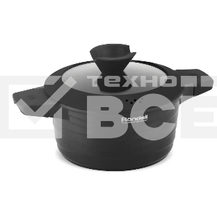 Кастрюля Rondell Walzer RDA-766, 4.7л, 24см, с крышкой, черный