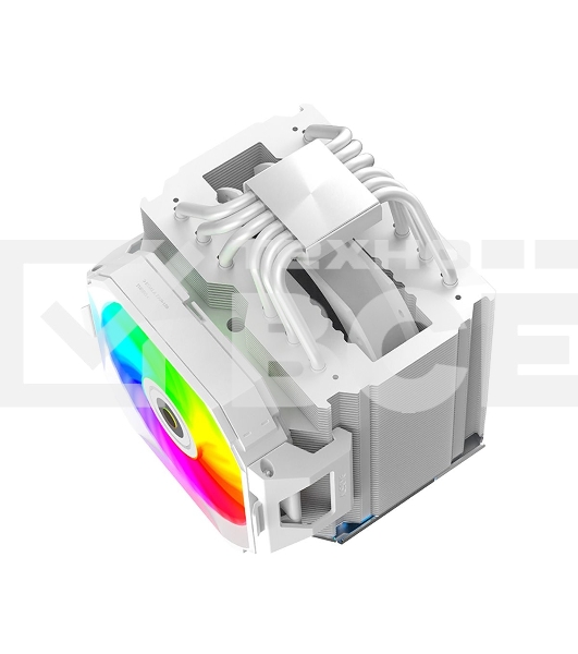 Кулер для процессора Alseye i600-W белый, 120 мм, алюминий/медь, 2300 об/мин, 37.8 дБ, 4 pin, 265 Вт, 160 мм