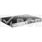 Коммутатор D-Link DGS-3130-30PS/B2A Управляемый L3 стекируемый коммутатор с 24 портами 10/100/1000Base-T, 2 портами 10GBase-T и 4 портами 10GBase-X SFP+ (24 порта PoE 802.3af/at, PoE-бюджет 370 Вт; 740 Вт с DPS-700), фото2