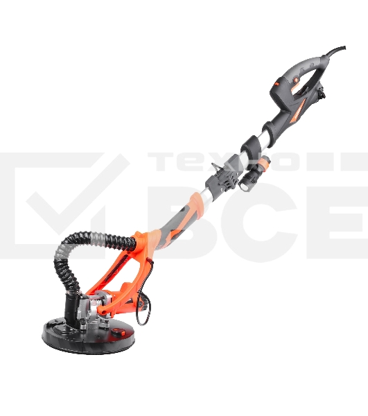 Машина шлифовальная Patriot Expert WS 225 SL 710Вт, 1700 об/мин, d диска 225 мм, d шлиф.подошвы 215 мм, доп. треугол.подошва 285*285*285 мм, подсветка, кейс (бетон, гипсокартон)