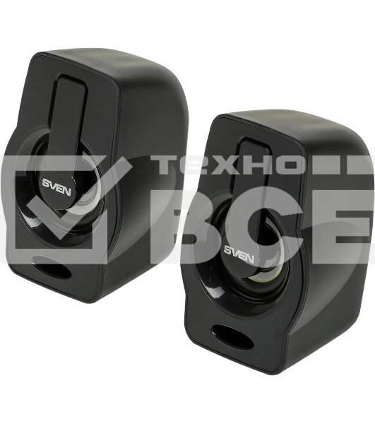 Колонки чёрные Sven 255 (2x3W, RGB подсветка, USB)