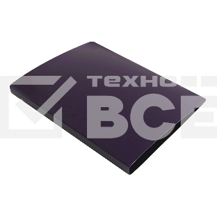 Папка метал.пруж.скоросш. Бюрократ DeLuxe DL07PBBERRY A4 пластик 0.7мм кор.27мм черничный