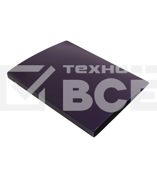 Папка метал.пруж.скоросш. Бюрократ DeLuxe DL07PBBERRY A4 пластик 0.7мм кор.27мм черничный