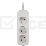 Удлинитель электрический ЭРА UDL-16-330-E Greenline 3 розетки с заземлением 3м ПВС 3x1мм2, фото4