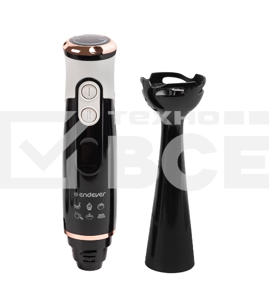 Блендер погружной Endever Sigma-81 черный/белый, 1000 Вт, нож из нержавеющей стали