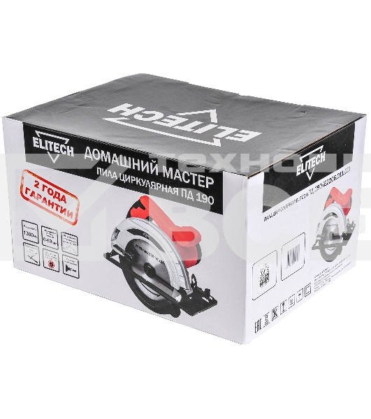 Циркулярная пила (дисковая) Elitech ПД 190 1300Вт (настольная)