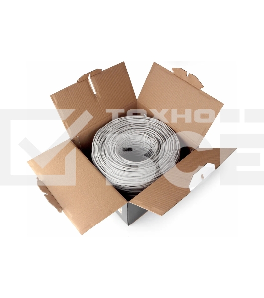 Кабель FPC Cablexpert UPC-5004E-SOL кат.5e CCA однож. 305м pullbox, серый