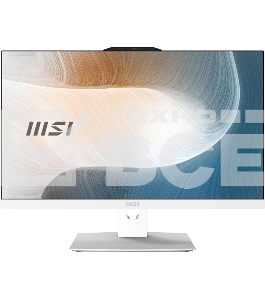 Моноблок MSI Modern AM242P 12M-1069XRU 23.8' Full HD i3 1215U (1.2) 16Gb SSD512Gb UHDG без ОС GbitEth WiFi BT 120W клавиатура мышь Cam белый 1920x1080