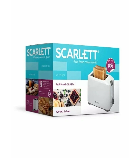 Тостер Scarlett SC-TM11019 700 Вт, белый