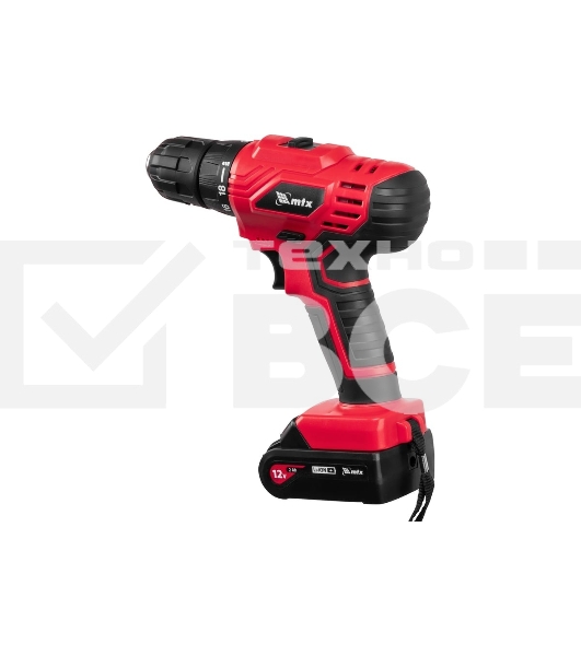 Дрель-шуруповерт аккумуляторная MTX MCDL-12-02, Аккумуляторная, 12В, 2 АКБ, Кейс