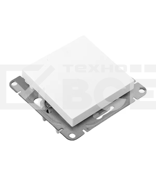 Механизм выключателя EKF UP1-SWW-12 одноклавишный, перекрестный, белый Эпика