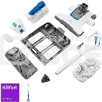Пылесос вертикальный паровой Kitfort KT-556 белый, питание от сети, 1700 Вт, уборка сухая/паром, пылесборник 0.4 л, фото10