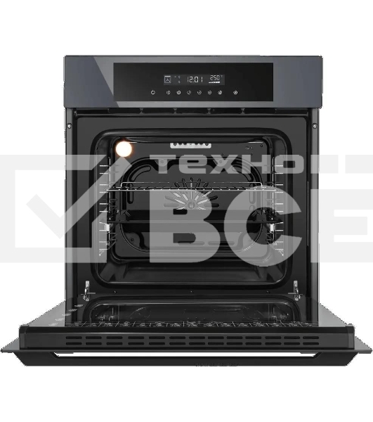 Шкаф духовой электрический Maunfeld AEOD60103G1, 60л, дверца с 3 стеклами, графит