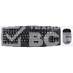 Комплект клавиатура+мышь Gembird KBS-8000 беспроводной, USB, 1600 DPI, чёрный, фото 1